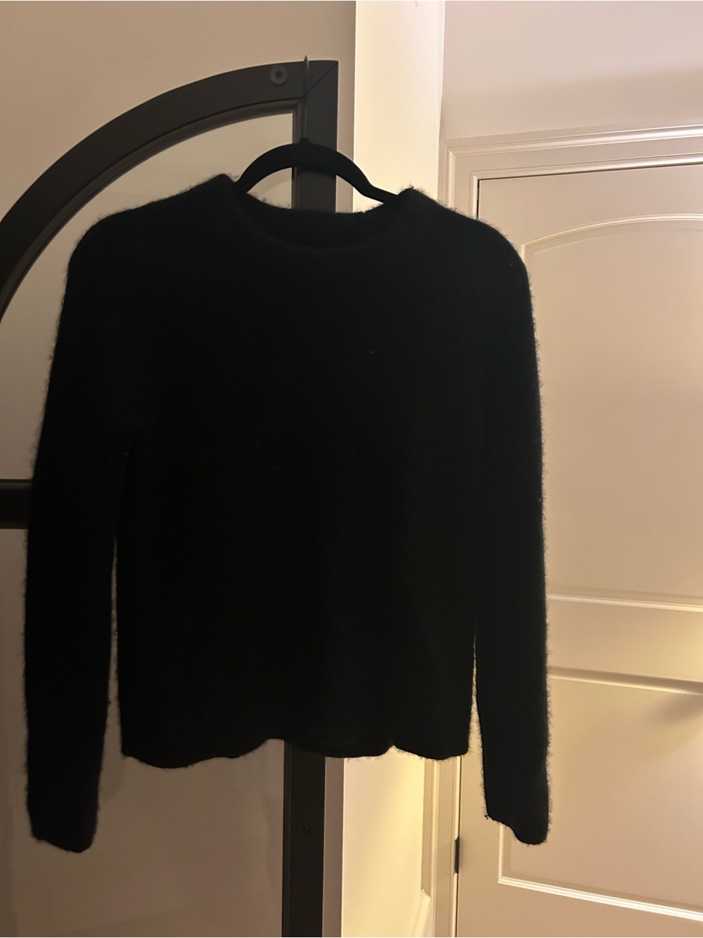 Quince Black Mongolian Cashmere Sweater